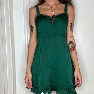 L.A. Hearts Small Emerald Green Dress